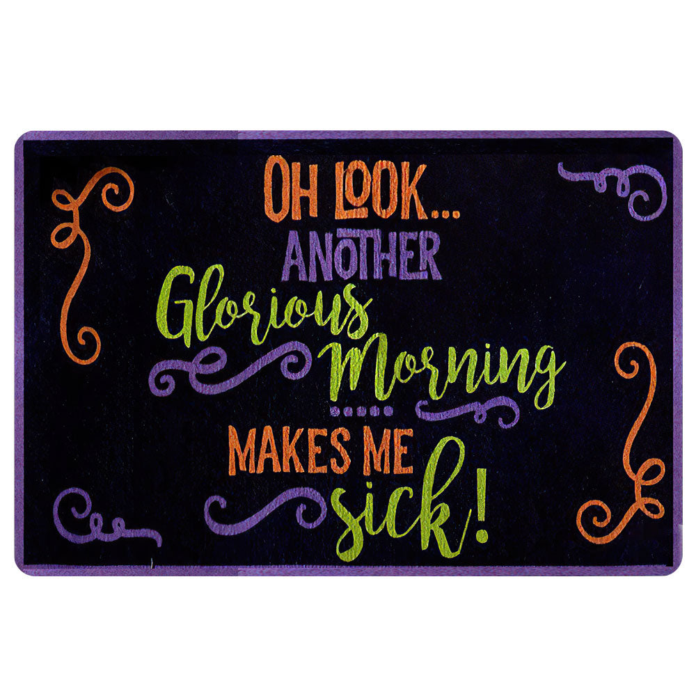 Ohaprints-Doormat-Outdoor-Indoor-Hocux-Pocux-Witch-Halloween-Oh-Look-Another-Morning-Rubber-Door-Mat-1926-18'' x 30''