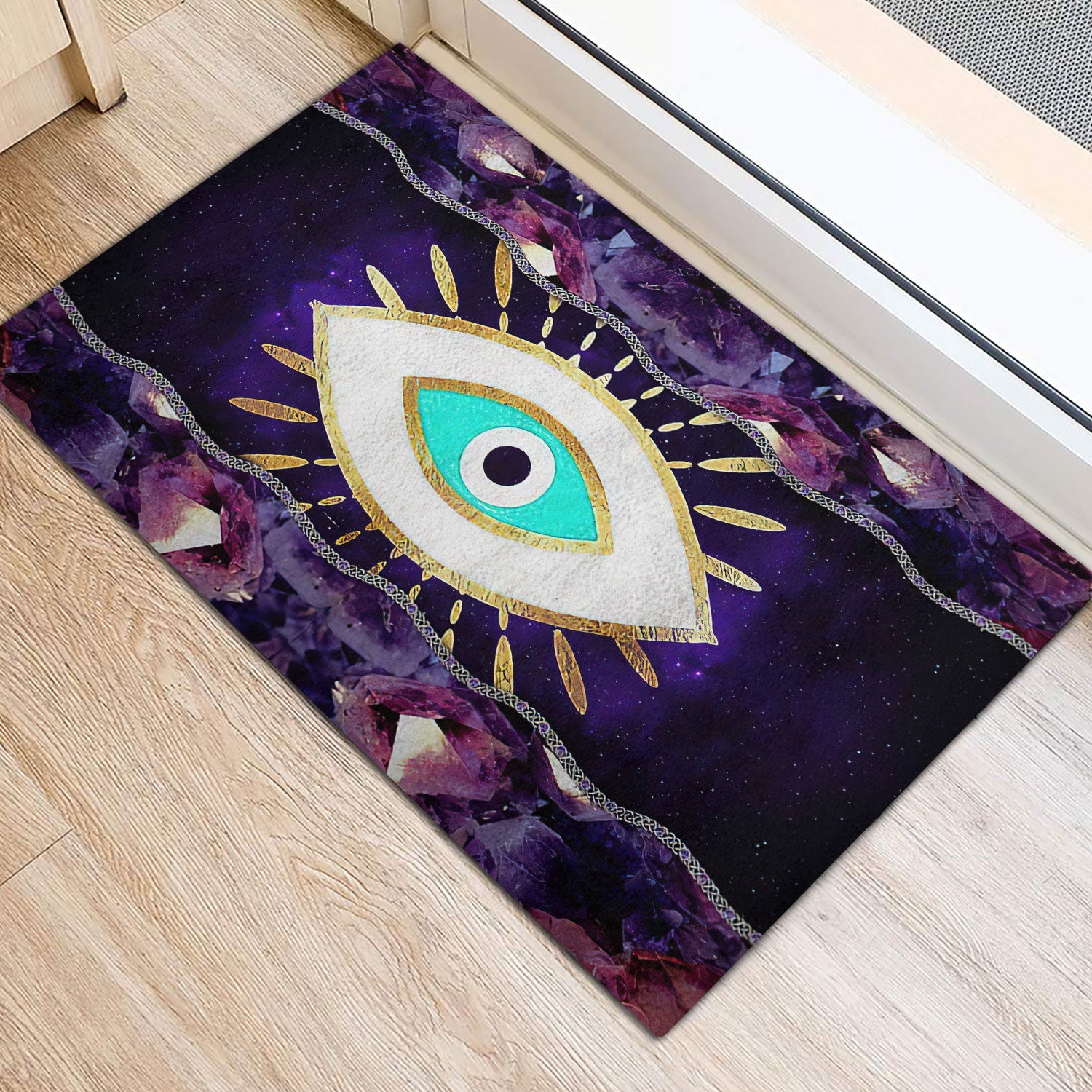 Ohaprints-Doormat-Outdoor-Indoor-Greek-Mati-Mataki-Evil-Turkish-Eye-Purple-Wicca-Witch-Spiritual-Rubber-Door-Mat-1097-