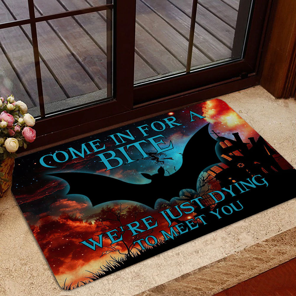 Ohaprints-Doormat-Outdoor-Indoor-Funny-Bat-Come-In-For-A-Bite-Halloween-Holiday-Idea-Rubber-Door-Mat-1981-