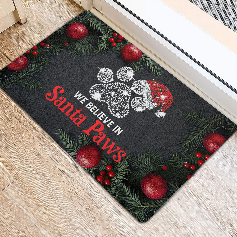 Ohaprints-Doormat-Outdoor-Indoor-Dog-Pawprint-We-Believe-In-Santa-Paw-Christmas-Xmas-Noel-Idea-Rubber-Door-Mat-1990-
