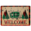 Ohaprints-Doormat-Outdoor-Indoor-Welcome-Camping-Camper-Campsite-Idea-Christmas-Xmas-Noel-Rubber-Door-Mat-2001-18'' x 30''