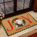 Ohaprints-Doormat-Outdoor-Indoor-Pig-Farm-Animal-Joy-Christmas-Xmas-Noel-Custom-Personalized-Name-Rubber-Door-Mat-2002-