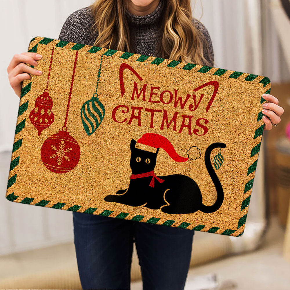Ohaprints-Doormat-Outdoor-Indoor-Black-Cat-Funny-Pet-Lover-Christmas-Xmas-Noel-Unique-Idea-Rubber-Door-Mat-2004-