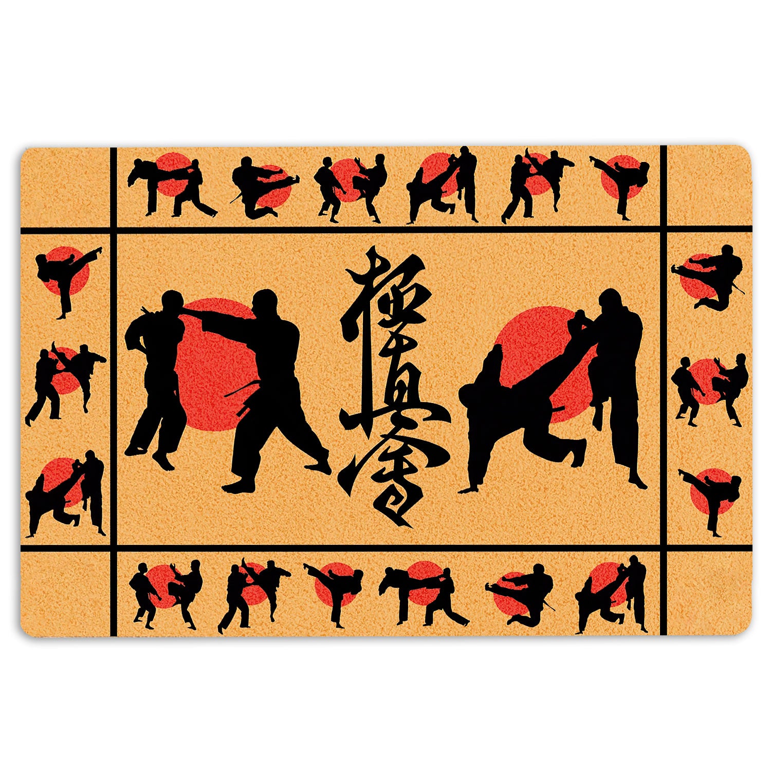 Ohaprints-Doormat-Outdoor-Indoor-Karate-Karatedo-Martial-Art-Japanese-American-Japan-Gift-Idea-Rubber-Door-Mat-1515-18'' x 30''