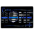 Ohaprints-Doormat-Outdoor-Indoor-Poloice-Badge-Thin-Blue-Line-Come-Home-Safe-Unique-Idea-Rubber-Door-Mat-1516-18'' x 30''