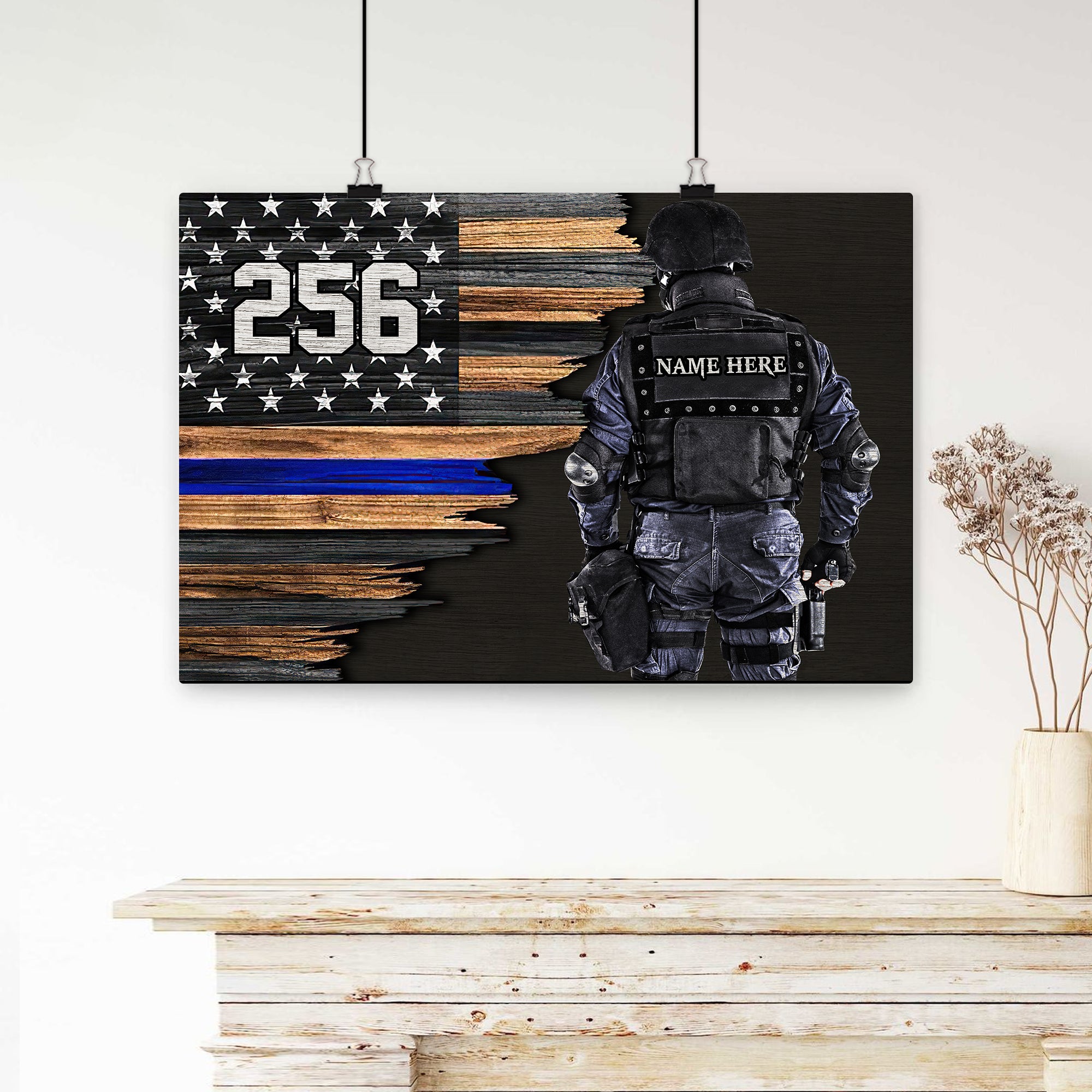 Personalized Thin Blue Line Products For Law Enforcement and Officers