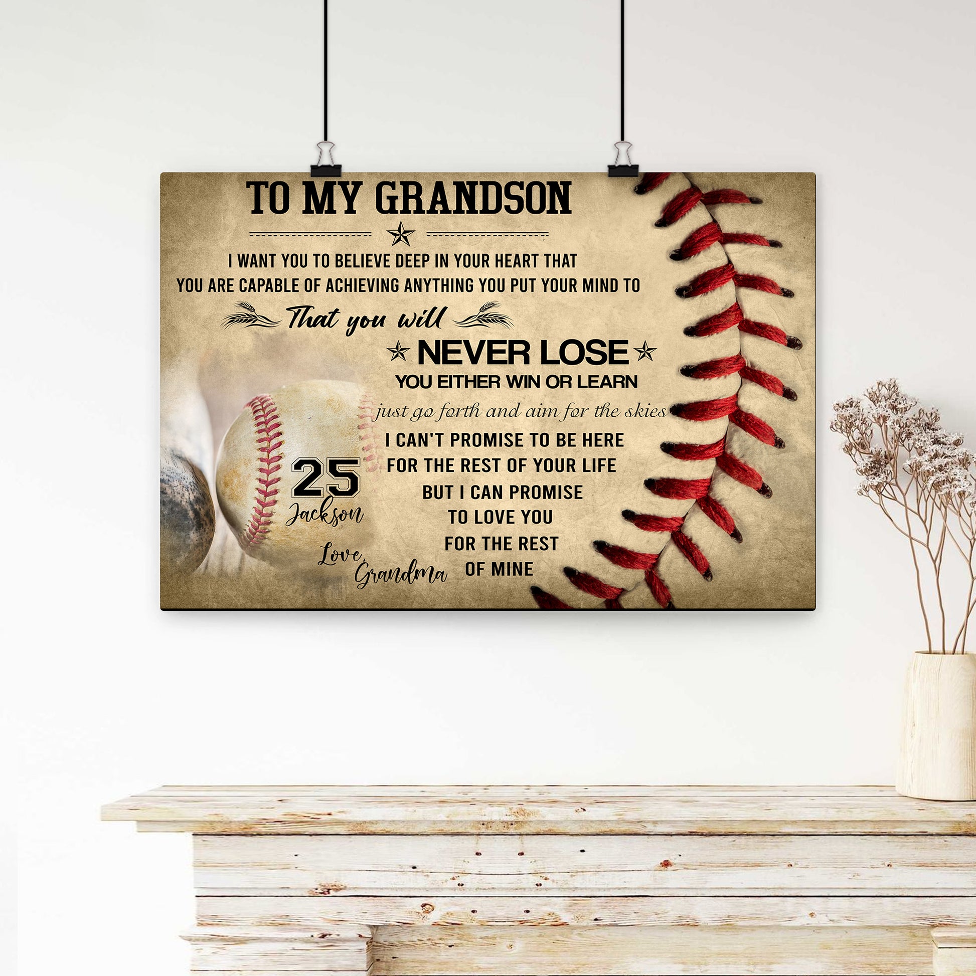 To Grandson Lion Poster - Grandma To Grandson Never Forget That I Love