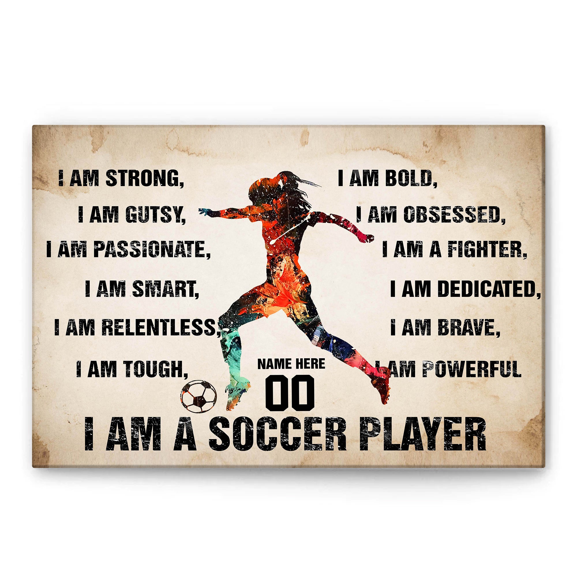 Girls Lacrosse Wall Art, Girls Soccer Wall Art, Girls Sports Art