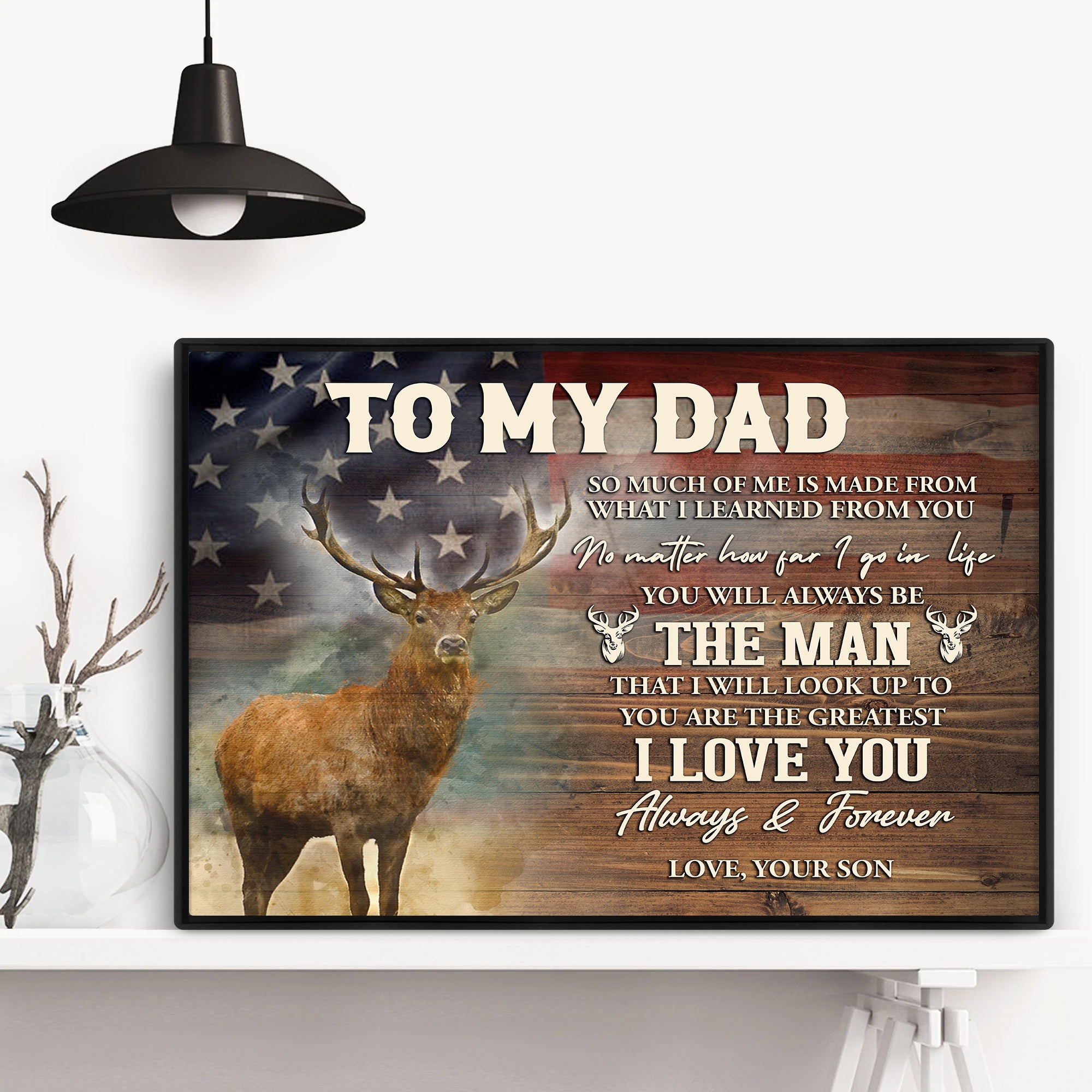 Deer Hunting Gift For Dad From Son Tumbler To My Dad 