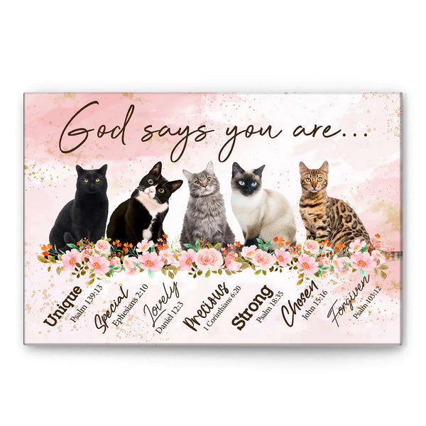 Cat Poster & Canvas, The Cat Rules - Wall Art, Home Decor For Cat Mom, -  OhaPrints