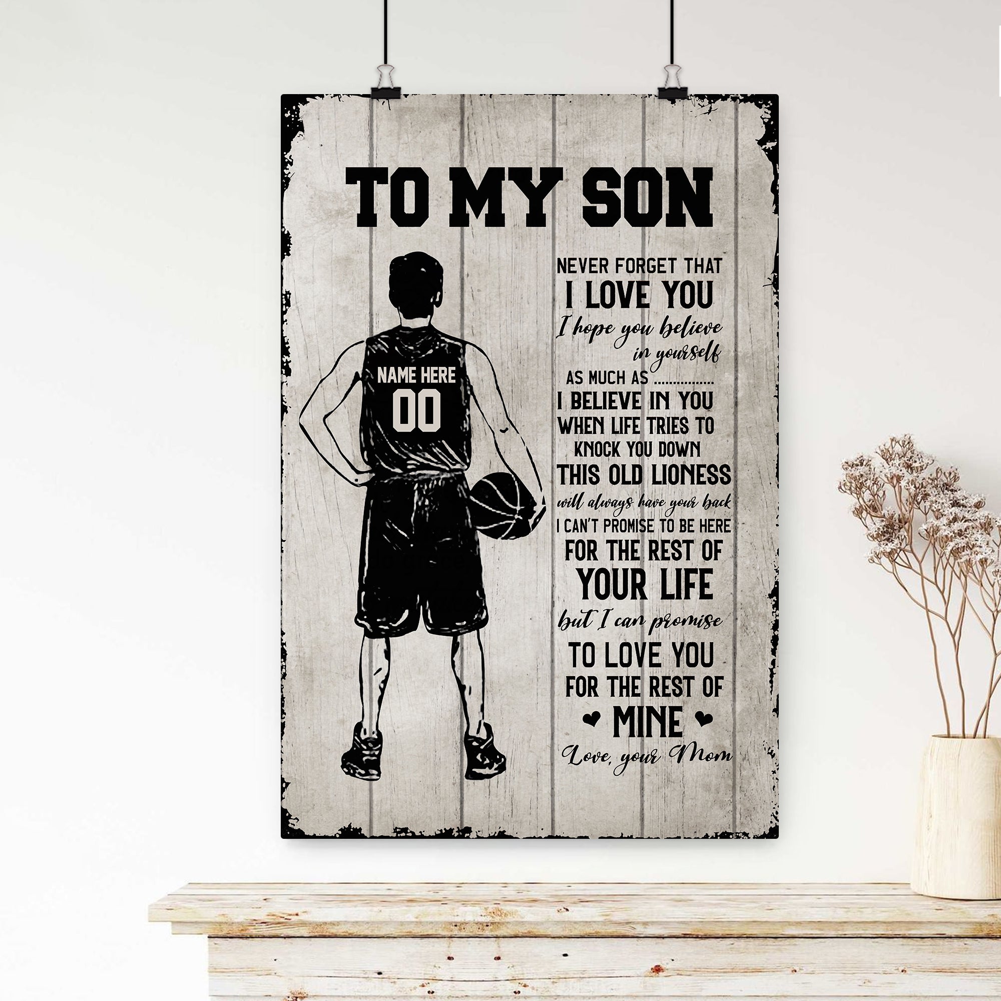 Custom Poster Prints Basketball Gifts Wall Art