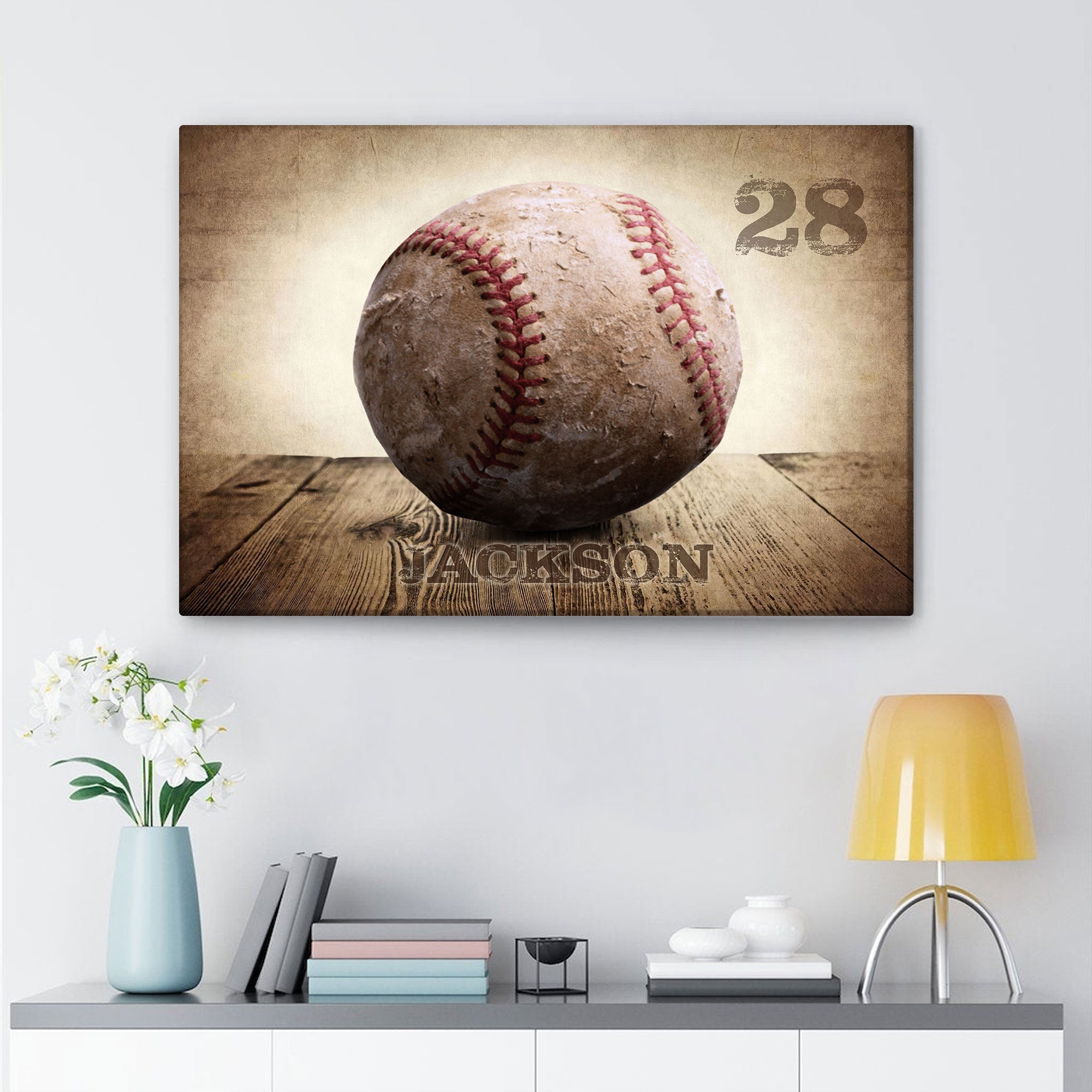 BASEBALL Vintage Wall ART. Baseball player Sport POSTER