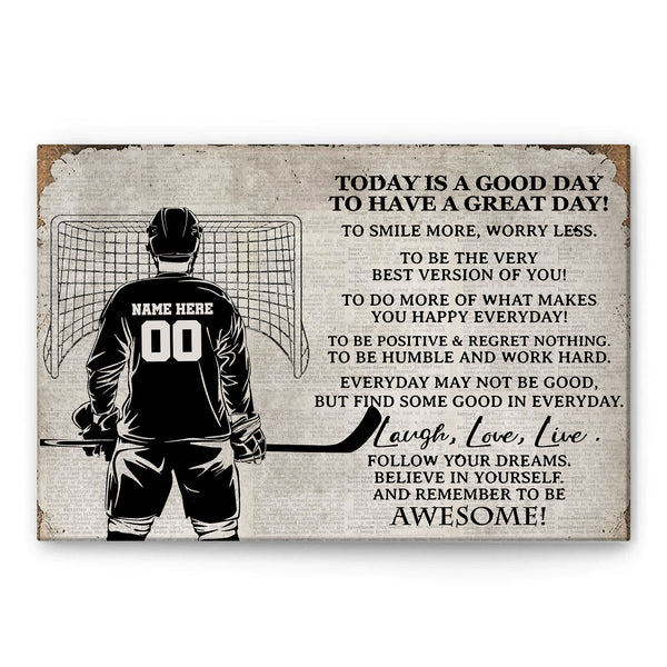 Custom Hockey Jersey - Positive Signs + Print