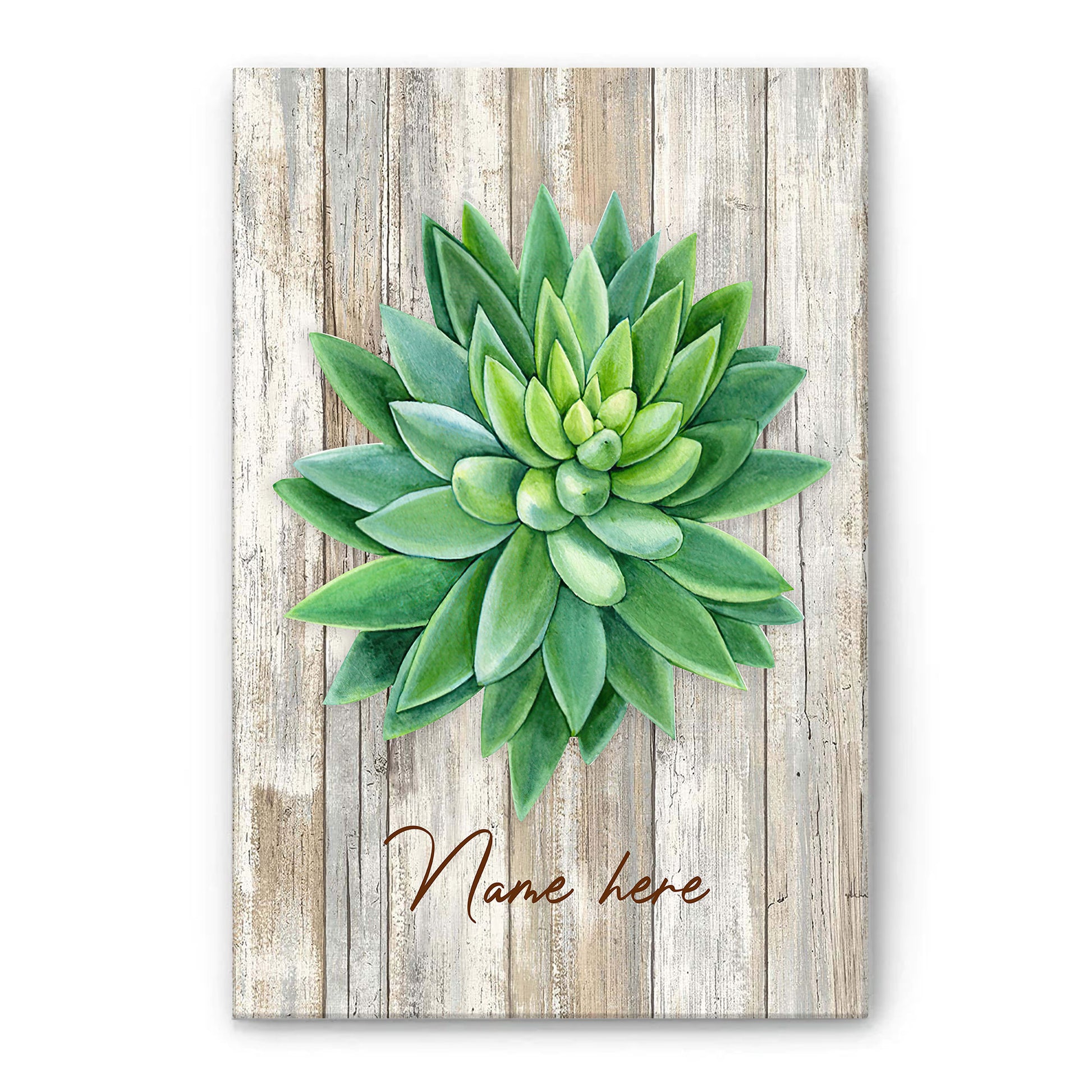 succulent plant poster Personalized Succulent Poster & Canvas, Cactus Green Leaf Plants Botan