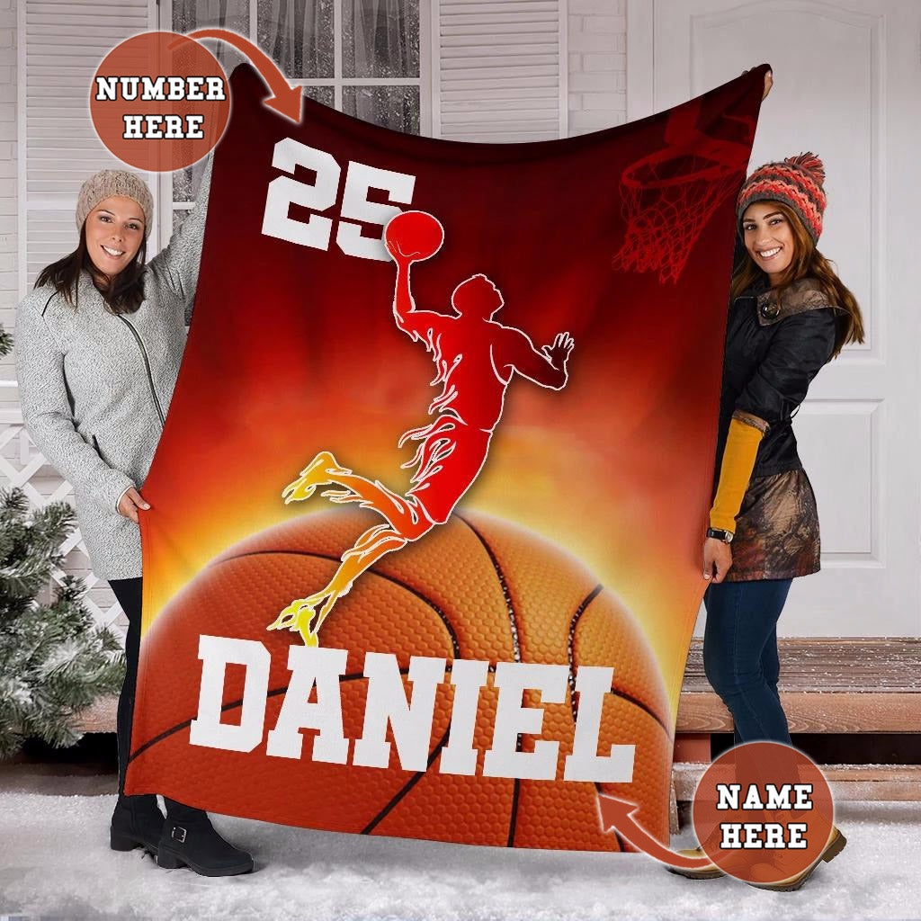 Ohaprints-Fleece-Sherpa-Blanket-Basketball-Gift-For-Son-Boy-Men-Custom-Personalized-Name-Number-Soft-Throw-Blanket-1600-Sherpa Blanket