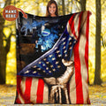 Ohaprints-Fleece-Sherpa-Blanket-Welder-Hand-Flag-Usa-American-Custom-Personalized-Name-Soft-Throw-Blanket-1611-Fleece Blanket