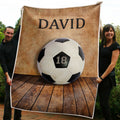 Ohaprints-Fleece-Sherpa-Blanket-Soccer-Ball-Wood-Floor-Custom-Personalized-Name-Soft-Throw-Blanket-1305-Sherpa Blanket