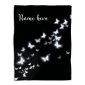 Ohaprints-Fleece-Sherpa-Blanket-Beautiful-Butterfly-Light-Dream-Custom-Personalized-Name-Soft-Throw-Blanket-1119-Fleece Blanket