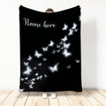 Ohaprints-Fleece-Sherpa-Blanket-Beautiful-Butterfly-Light-Dream-Custom-Personalized-Name-Soft-Throw-Blanket-1119-Sherpa Blanket