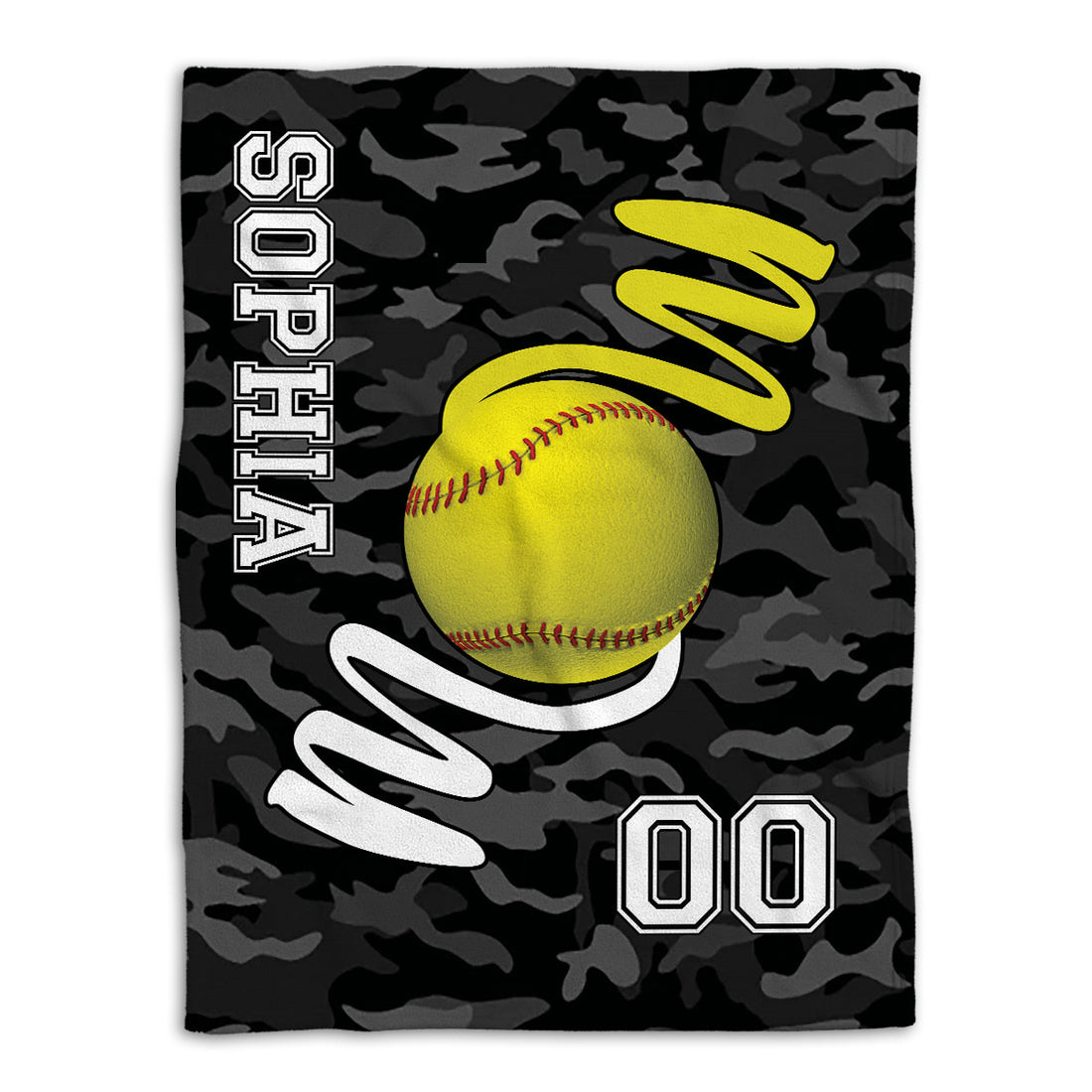 Ohaprints-Fleece-Sherpa-Blanket-Softball-Gift-For-Mom-Mother-Custom-Personalized-Name-Number-Soft-Throw-Blanket-636-Fleece Blanket