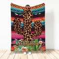 Ohaprints-Fleece-Sherpa-Blanket-Leopard-Cactus-Wild-West-Gift-For-Western-Cowgirl-Custom-Personalized-Name-Soft-Throw-Blanket-647-Sherpa Blanket