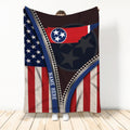 Ohaprints-Fleece-Sherpa-Blanket-United-States-American-Flag-&-Tennessee-State-Flag-Custom-Personalized-Name-Soft-Throw-Blanket-1128-Sherpa Blanket