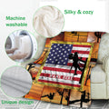 Ohaprints-Fleece-Sherpa-Blanket-America-Us-Flag-Patriotic-Electrician-Lineman-Gift-Custom-Personalized-Name-Soft-Throw-Blanket-424-Fleece Blanket