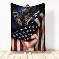 Ohaprints-Fleece-Sherpa-Blanket-Electrician-Lineman-Us-America-Flag-Patriotic-Gift-Custom-Personalized-Name-Soft-Throw-Blanket-339-Sherpa Blanket