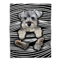 Ohaprints-Fleece-Sherpa-Blanket-Cute-Miniature-Schnauzer-Dog-Love-Schnauzer-Unique-Gift-For-Dog-Pet-Lover-Soft-Throw-Blanket-342-Fleece Blanket