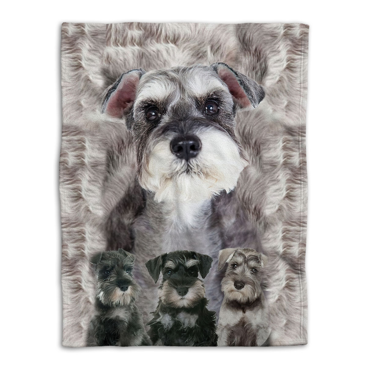 Ohaprints-Fleece-Sherpa-Blanket-Miniature-Schnauzer-Cute-Dog-Love-Schnauzer-Unique-Gift-For-Dog-Pet-Lover-Soft-Throw-Blanket-343-Fleece Blanket