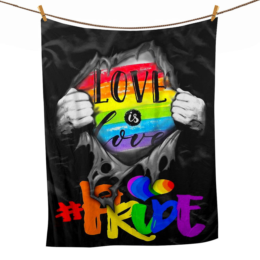 Ohaprints-Fleece-Sherpa-Blanket-Lgbt-Love-Is-Love-Pride-Gifts-Soft-Throw-Blanket-521-Fleece Blanket