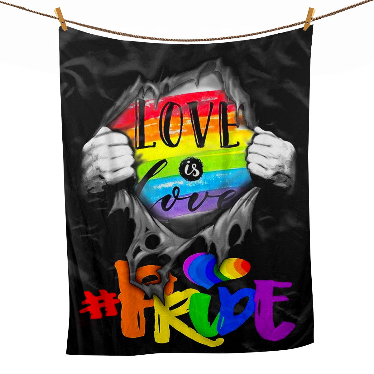 Ohaprints-Fleece-Sherpa-Blanket-Lgbt-Love-Is-Love-Pride-Gifts-Soft-Throw-Blanket-521-Fleece Blanket