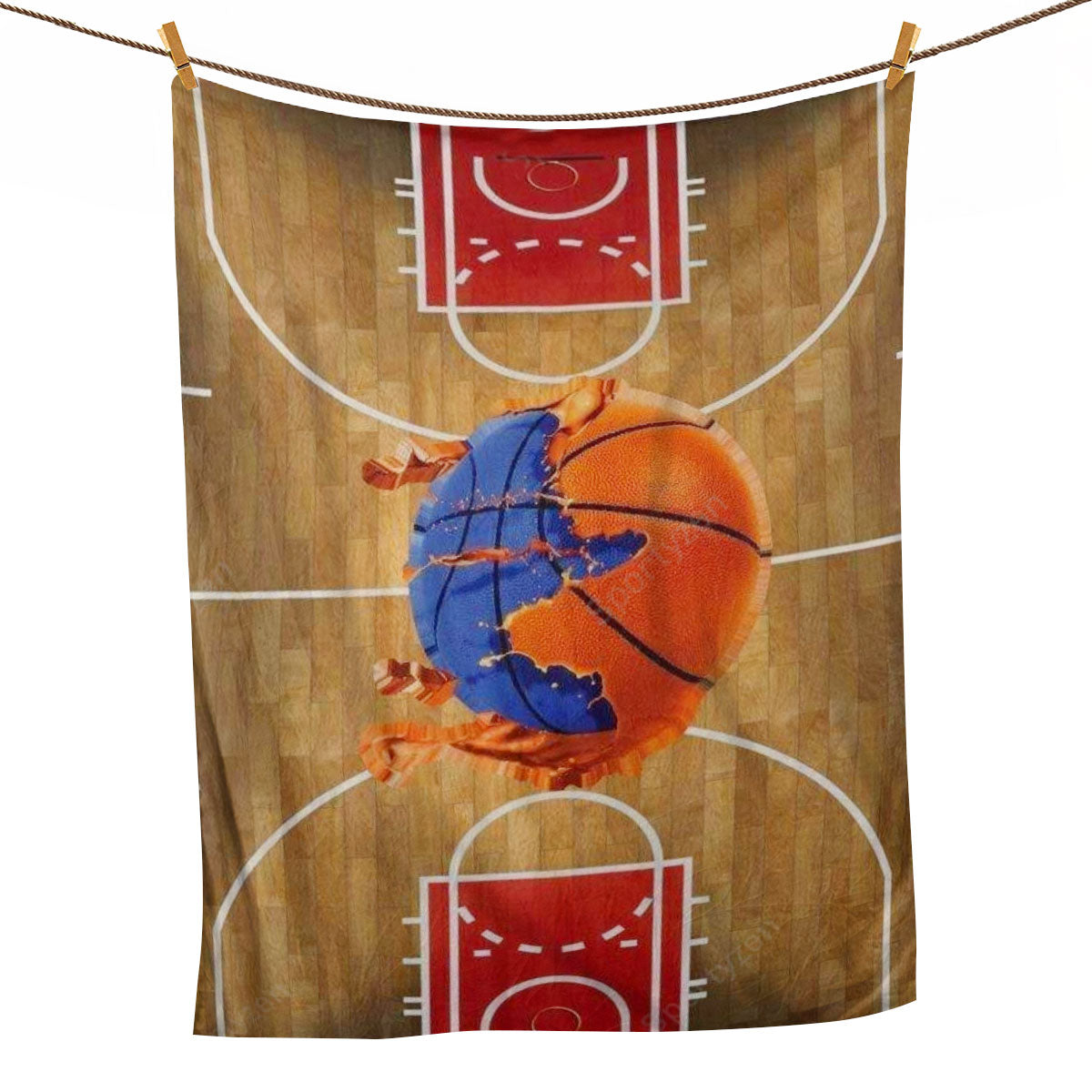 Ohaprints-Fleece-Sherpa-Blanket-Basketball-Gift-For-Son-Boy-Men-Soft-Throw-Blanket-1001-Fleece Blanket