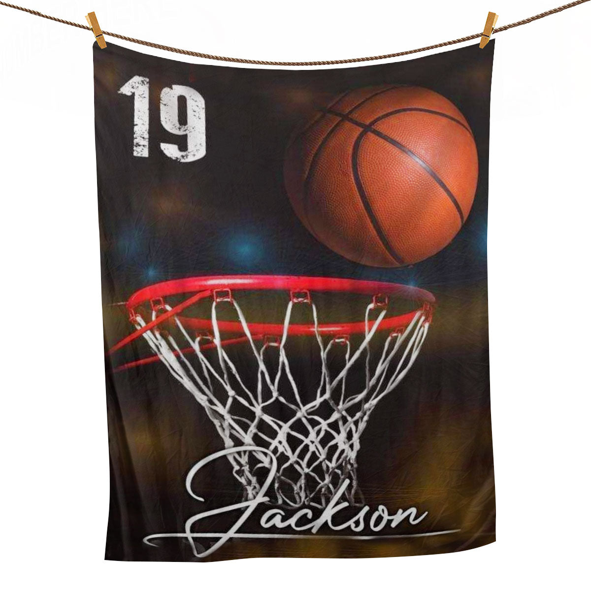 Ohaprints-Fleece-Sherpa-Blanket-Basketball-Gift-For-Son-Boy-Men-Custom-Personalized-Name-Number-Soft-Throw-Blanket-1002-Fleece Blanket