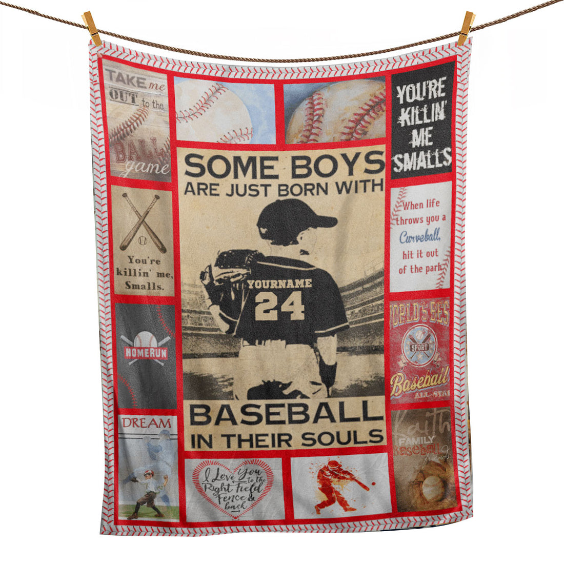 Ohaprints-Fleece-Sherpa-Blanket-Baseball-Gift-For-Son-Boy-Soft-Throw-Blanket-1015-Fleece Blanket