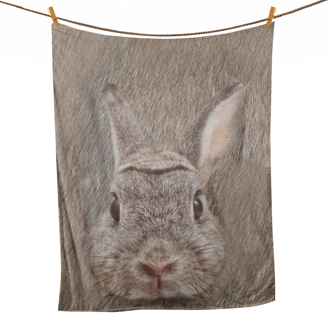 Ohaprints-Fleece-Sherpa-Blanket-Rabbit-Bunny-Animal-Lover-Gift-Soft-Throw-Blanket-576-Fleece Blanket