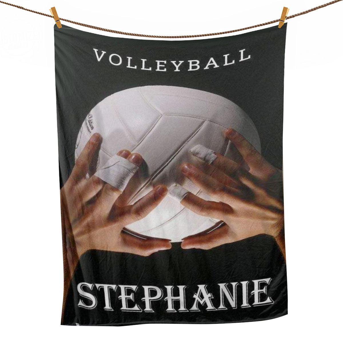 Ohaprints-Fleece-Sherpa-Blanket-Volleyball-Gift-For-Daughter-Girl-Custom-Personalized-Name-Number-Soft-Throw-Blanket-1040-Fleece Blanket