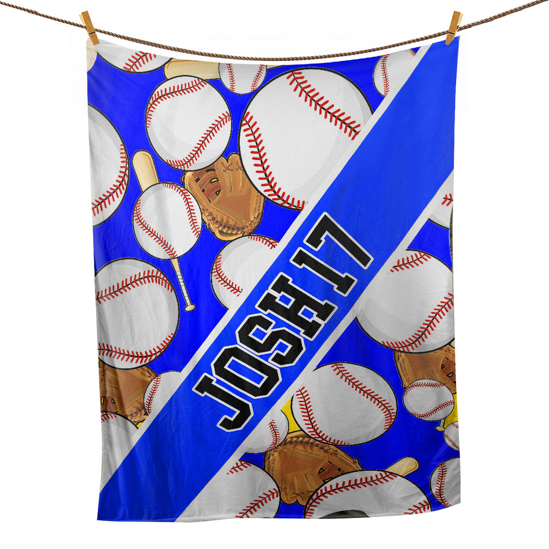 Ohaprints-Fleece-Sherpa-Blanket-Baseball-Gift-For-Son-Boy-Custom-Personalized-Name-Number-Soft-Throw-Blanket-1072-Fleece Blanket