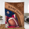 Ohaprints-Fleece-Sherpa-Blanket-American-Football-Gift-For-Son-Boy-Men-Custom-Personalized-Name-Number-Soft-Throw-Blanket-495-Sherpa Blanket