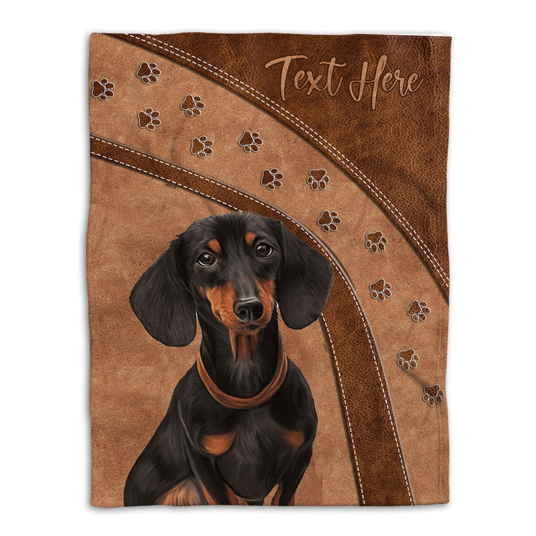 Ohaprints-Fleece-Sherpa-Blanket-Dachshund-Weiner-Doxie-Dog-Lover-Gift-Custom-Personalized-Name-Soft-Throw-Blanket-480-Fleece Blanket