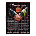 Ohaprints-Fleece-Sherpa-Blanket-Firefighter-I-Choose-You-Husband-Wife-Couple-Gift-Soft-Throw-Blanket-397-Fleece Blanket