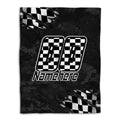 Ohaprints-Fleece-Sherpa-Blanket-Racing-Checkered-Flag-Sport-Lover-Gift-Custom-Personalized-Name-Number-Soft-Throw-Blanket-1157-Fleece Blanket