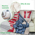 Ohaprints-Fleece-Sherpa-Blanket-Baseball-Gift-For-Son-Boy-Custom-Personalized-Name-Number-Soft-Throw-Blanket-1111-Fleece Blanket