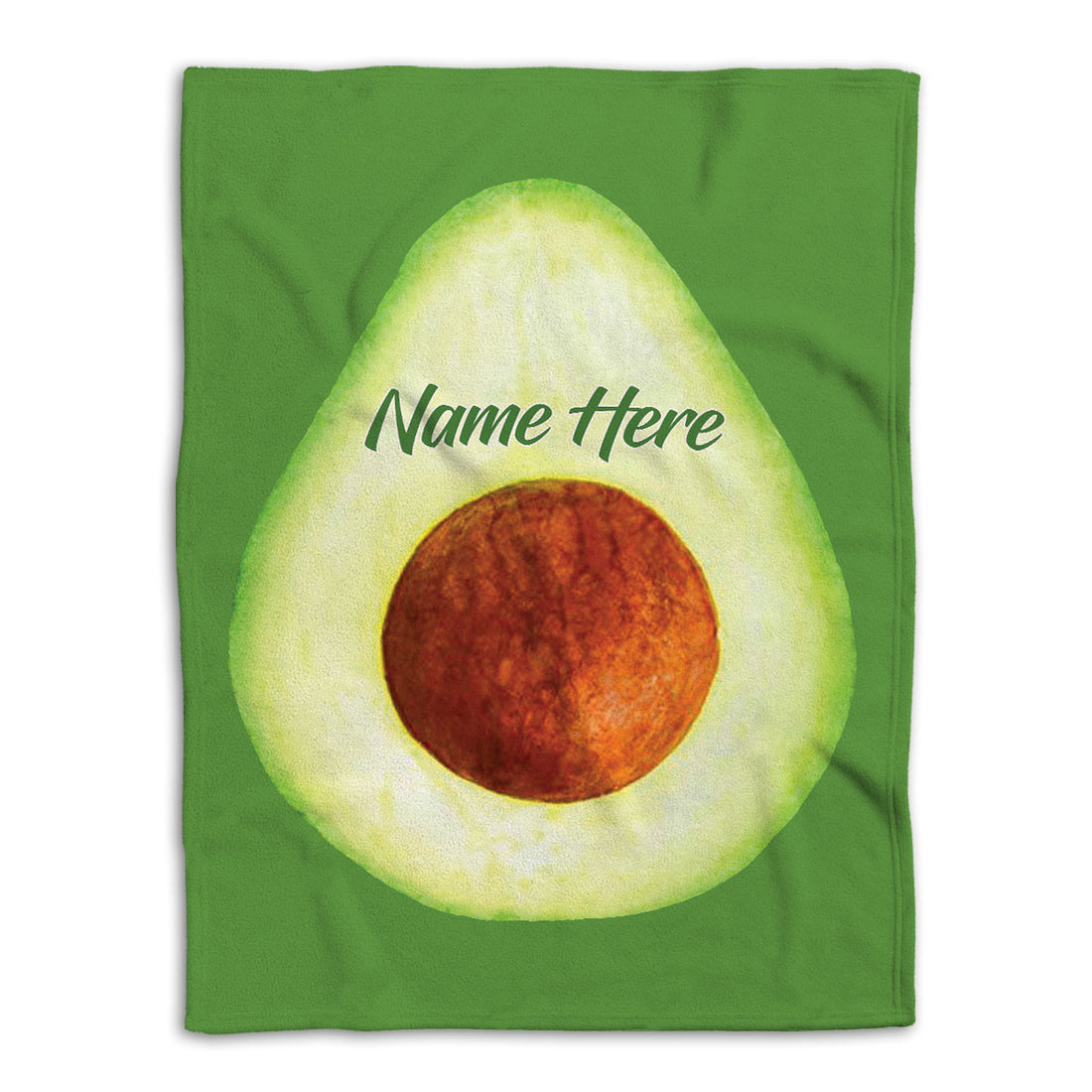 Ohaprints-Fleece-Sherpa-Blanket-Avocado-Fruit-Custom-Personalized-Name-Soft-Throw-Blanket-538-Fleece Blanket