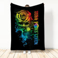 Ohaprints-Fleece-Sherpa-Blanket-Skull-Zero-Given-Rainbow-Smoke-Rose-Rosy-Rosy-Floral-Pattern-Soft-Throw-Blanket-530-Sherpa Blanket