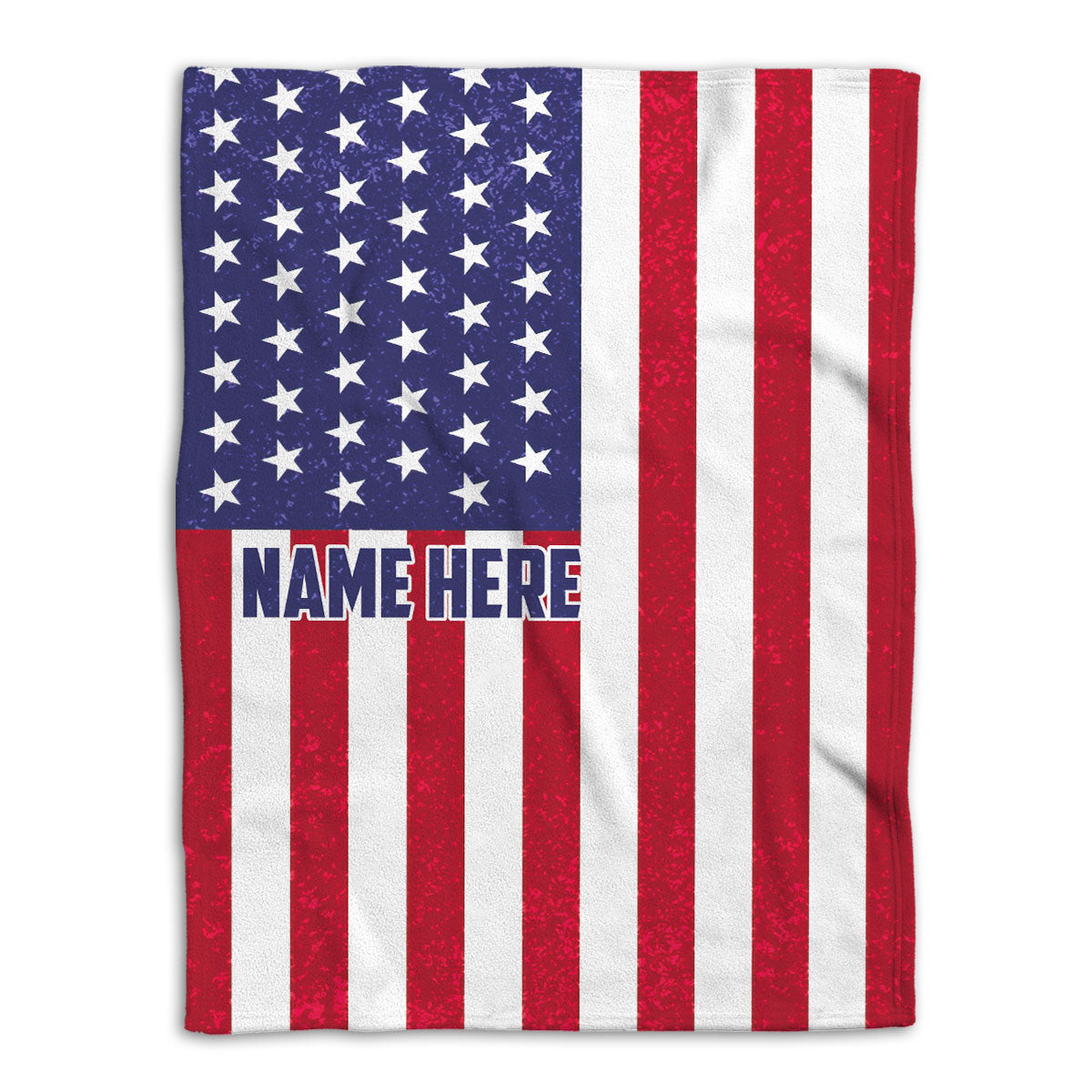 Ohaprints-Fleece-Sherpa-Blanket-American-National-Flag-United-States-Us-Patriotic-Custom-Personalized-Name-Soft-Throw-Blanket-671-Fleece Blanket