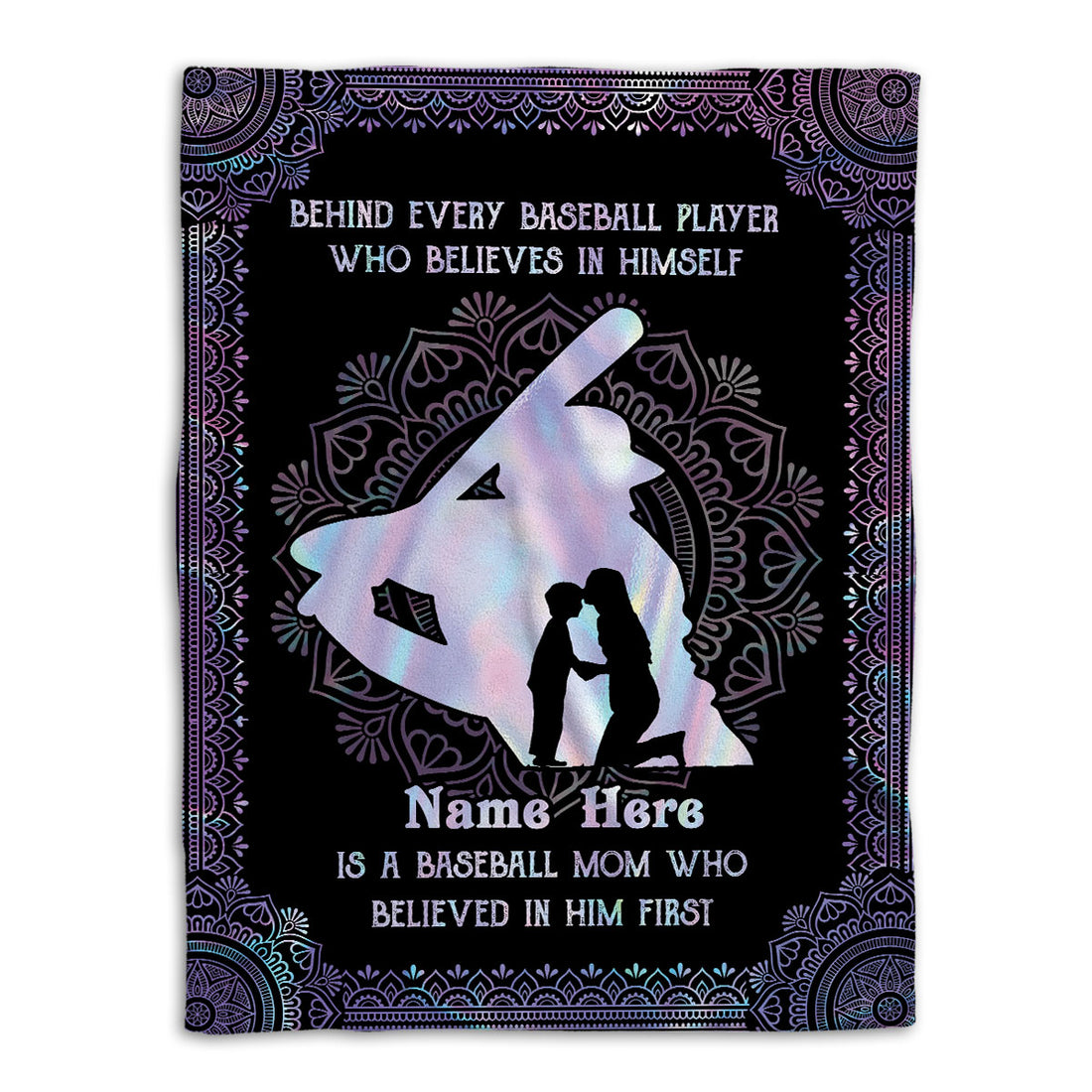 Ohaprints-Fleece-Sherpa-Blanket-Baseball-Gift-For-Son-Boy-Custom-Personalized-Name-Soft-Throw-Blanket-681-Fleece Blanket