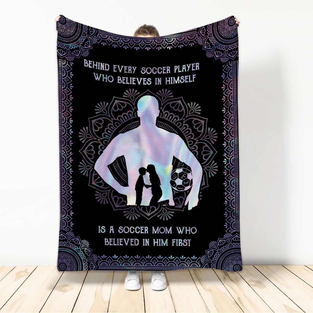 Ohaprints-Fleece-Sherpa-Blanket-Behind-Soccer-Player-Mom-Believe-In-Him-Soft-Throw-Blanket-700-Sherpa Blanket