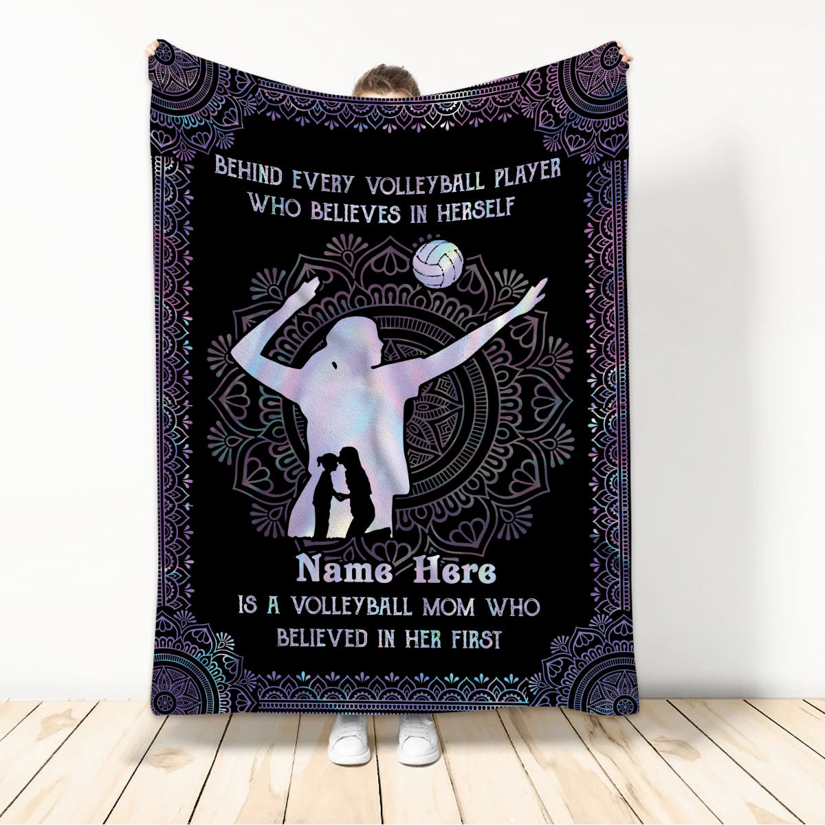 Ohaprints-Fleece-Sherpa-Blanket-Volleyball-Gift-For-Daughter-Girl-Custom-Personalized-Name-Soft-Throw-Blanket-683-Sherpa Blanket