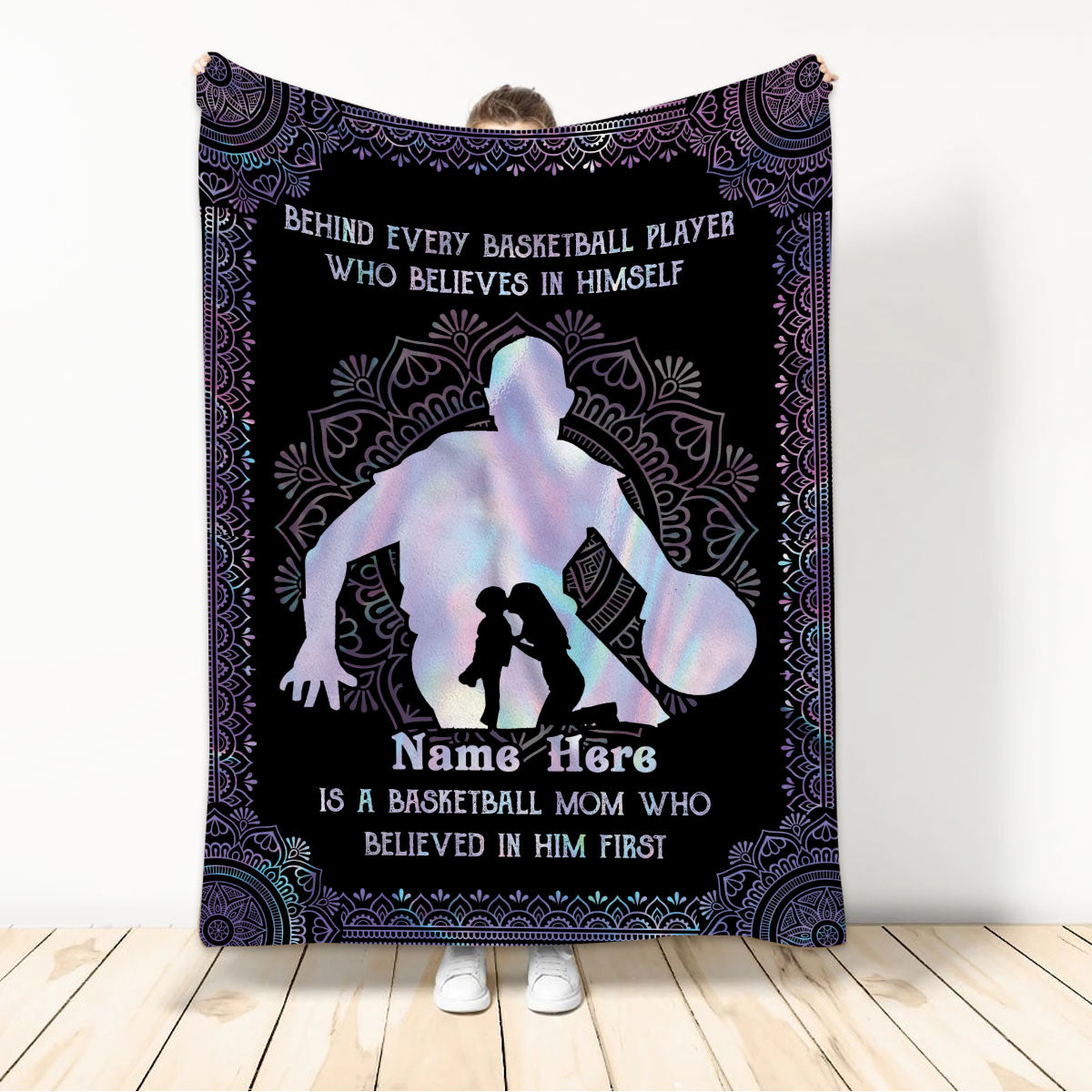 Ohaprints-Fleece-Sherpa-Blanket-Basketball-Gift-For-Son-Boy-Men-Custom-Personalized-Name-Soft-Throw-Blanket-684-Sherpa Blanket